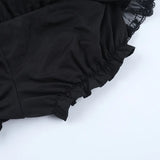 Litlookz Studio Y2K Goth Ruffle Skort, view 6