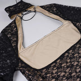 Litlookz Studio Y2K Goth Sheer Lace Mini Dress, view 5