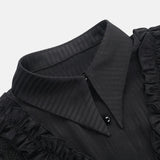 Litlookz Studio Y2K Goth Victorian Ruffle Shirt, view 5