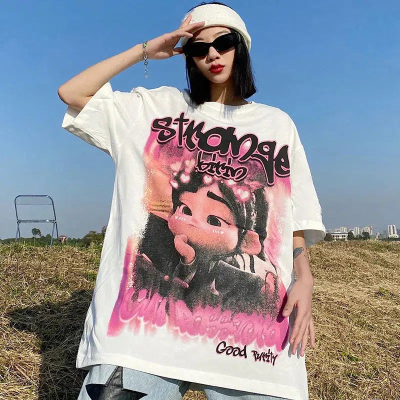 Litlookz Studio Y2K Graffiti Graphic Tee
