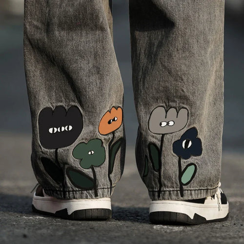 Litlookz Studio Y2K Graphic Baggy Jeans