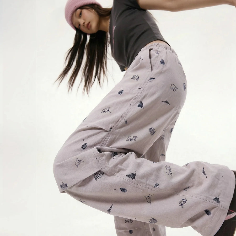 Litlookz Studio Y2K Graphic Drawstring Pants