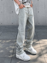 Litlookz Studio Y2K Graphic Straight Jeans, view 3