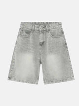 Litlookz Studio Y2K Gray Denim Shorts, view 6