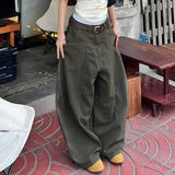 Litlookz Studio Y2K Green Baggy Cargo Pants, view 3