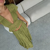 Litlookz Studio Y2K Green Two Piece Set, view 4