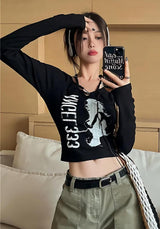 Litlookz Studio Y2K Grunge Angel 333 Top, view 3