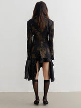 Litlookz Studio Y2K Grunge Asymmetric Blazer, view 2