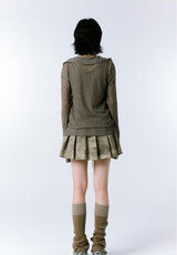 Litlookz Studio Y2K Grunge Asymmetric Long Sleeve Top, view 5
