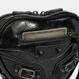 Litlookz Studio Y2K Grunge Belted Heart Shaped Bag, view 5