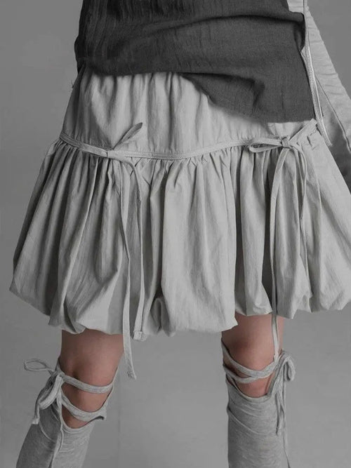 Litlookz Studio Y2K Grunge Bubble Mini Skirt