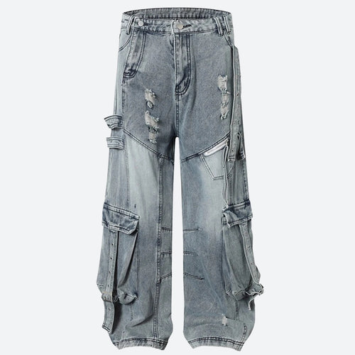 Litlookz Studio Y2K Grunge Cargo Jeans