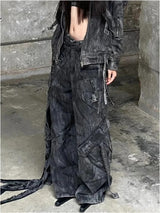 Litlookz Studio Y2K Grunge Cargo Pants, view 2
