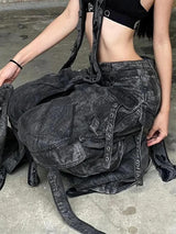 Litlookz Studio Y2K Grunge Cargo Pants, view 3