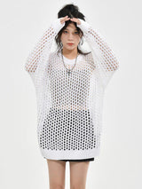 Litlookz Studio Y2K Grunge Crochet Sweater, view 4