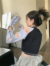 Litlookz Studio Y2K Grunge Cut-Out Crop Top, view 5