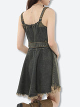 Litlookz Studio Y2K Grunge Denim Mini Dress, view 3