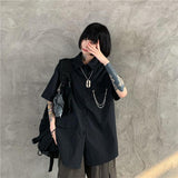 Litlookz Studio Y2K Grunge Detachable Sleeve Shirt, view 6