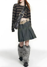 Litlookz Studio Y2K Grunge Faux Leather Belted Bag, view 4
