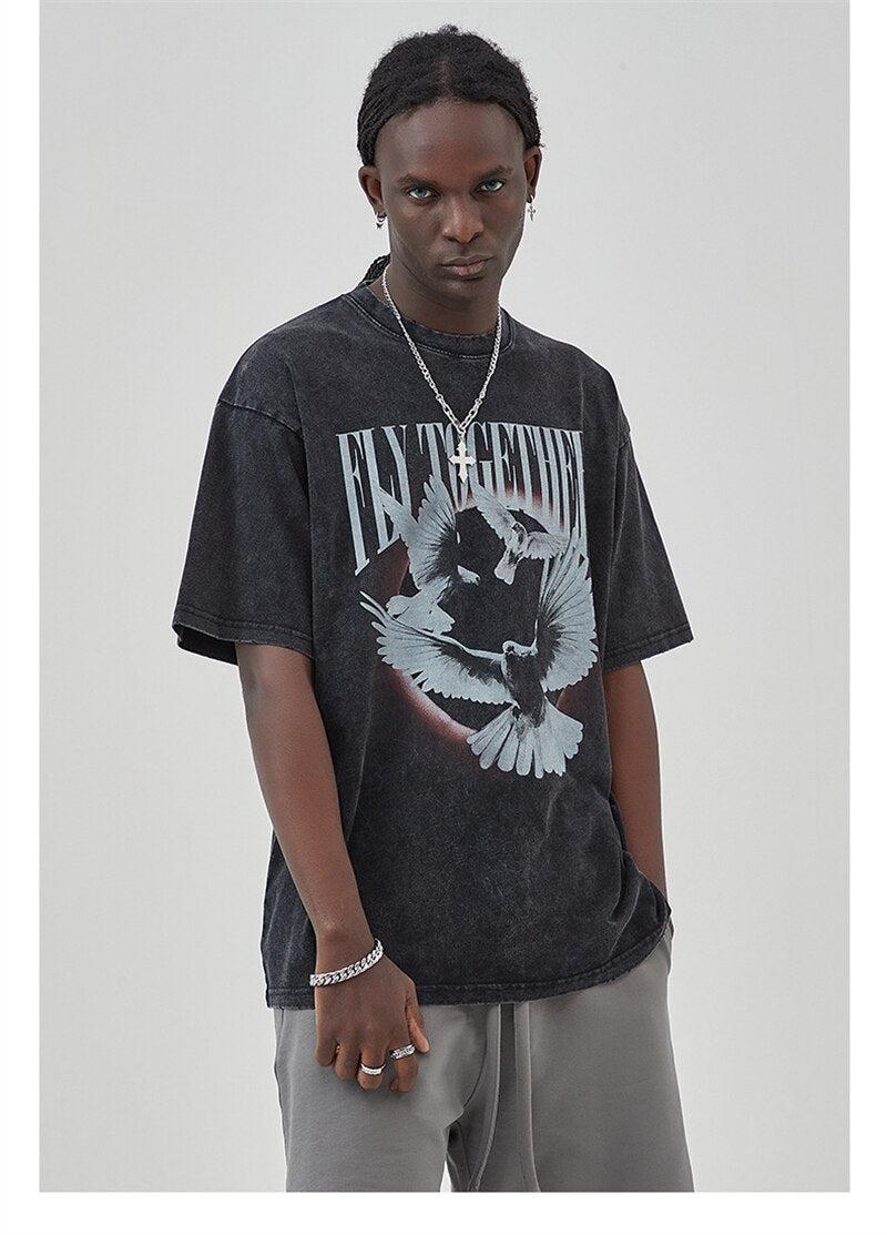 Litlookz Studio Y2K Grunge Fly Together Tee