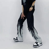 Litlookz Studio Y2K Grunge Fringed Jeans, view 2