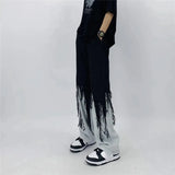 Litlookz Studio Y2K Grunge Fringed Jeans, view 4