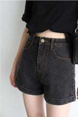 Litlookz Studio Y2K Grunge Jean Shorts, view 2