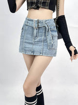 Litlookz Studio Y2K Grunge Jean Skort, view 3