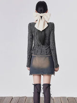 Litlookz Studio Y2K Grunge Lace Up Layered Top, view 2