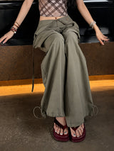 Litlookz Studio Y2K Grunge Parachute Pants, view 4