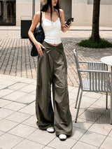 Litlookz Studio Y2K Grunge Parachute Pants, view 5