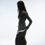 Litlookz Studio Y2K Grunge Patchwork Tee, view 4