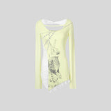 Litlookz Studio Y2K Grunge Patchwork Tee, view 5
