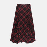 Litlookz Studio Y2K Grunge Plaid Hitch-Up Skirt, view 5