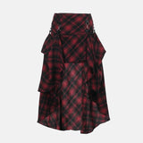 Litlookz Studio Y2K Grunge Plaid Hitch-Up Skirt, view 6