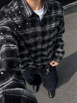 Litlookz Studio Y2K Grunge Rhinestone Shirt, view 3