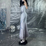 Litlookz Studio Y2K Grunge Skeleton Maxi Dress, view 2