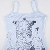 Litlookz Studio Y2K Grunge Skeleton Maxi Dress, view 5