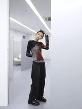 Litlookz Studio Y2K Grunge Tie Dye Top, view 3