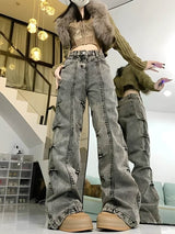 Litlookz Studio Y2K Grunge Wide Leg Jeans, view 4