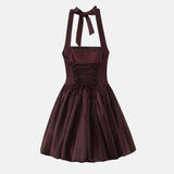 Litlookz Studio Y2K Halter Bubble Mini Dress, view 4