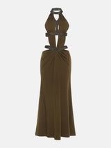 Litlookz Studio Y2K Halter Cut Out Maxi Dress, view 5