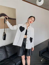 Litlookz Studio Y2K Heart Button-Up Shirt, view 6