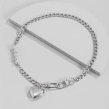 Litlookz Studio Y2K Heart Chain Beaded Necklace, view 3