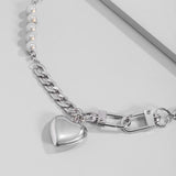 Litlookz Studio Y2K Heart Chain Beaded Necklace, view 4