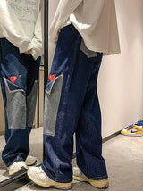 Litlookz Studio Y2K Heart Detail Cargo Jeans, view 5