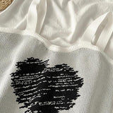 Litlookz Studio Y2K Heart Knitted Crop Top, view 3
