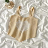 Litlookz Studio Y2K Heart Knitted Crop Top, view 6