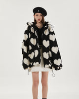 Litlookz Studio Y2K Heart Pattern Jacket, view 4