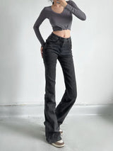 Litlookz Studio Y2K Heart Pocket Flare Jeans, view 2